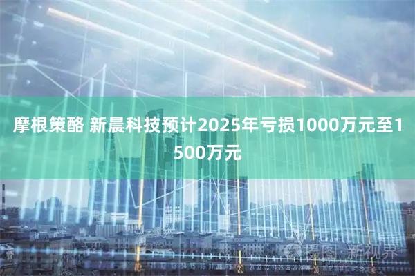 摩根策酪 新晨科技预计2025年亏损1000万元至1500万元